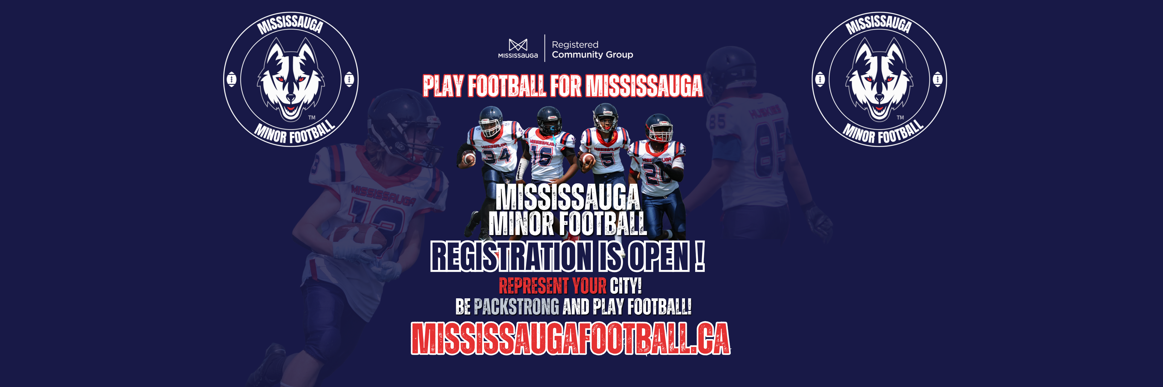 Represent your city! Be PACKSTRONG and PLay football! (Billboard (Landscape))