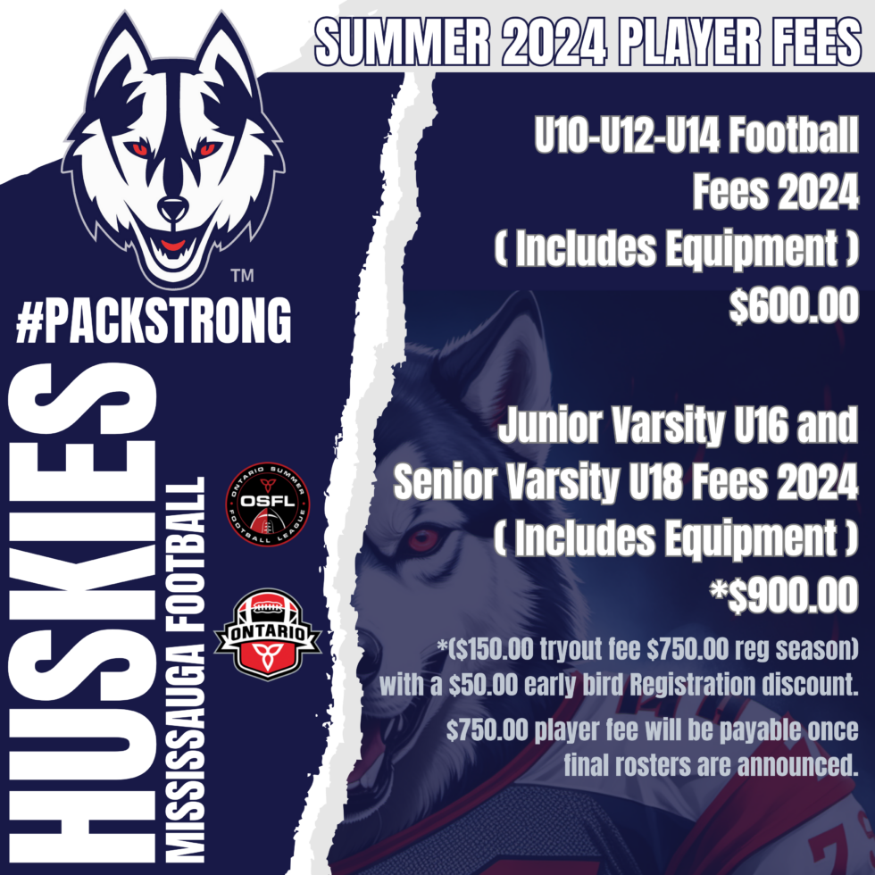 Mississauga Minor Football Home of the Mississauga Huskies